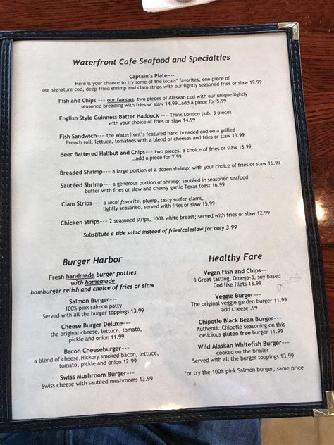 la conner cafe menu.